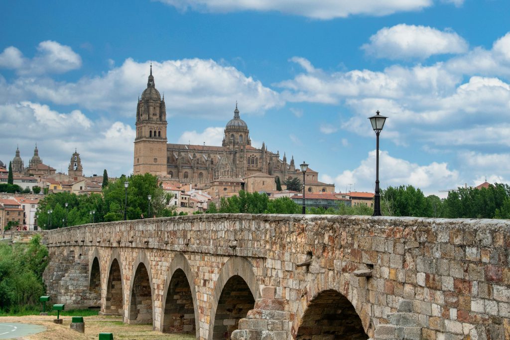 Catedral y puente romano de Salamanca
